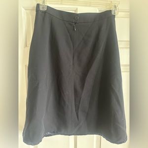 100% wool black skirt